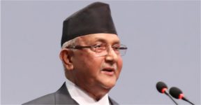 PM-KP-oli-speaking-samsad-mic